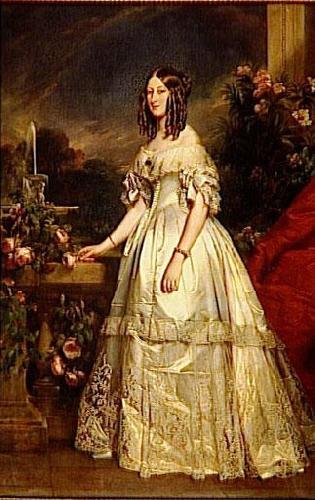 Franz Xaver Winterhalter Portrait of Victoria of Saxe Coburg and Gotha oil painting image